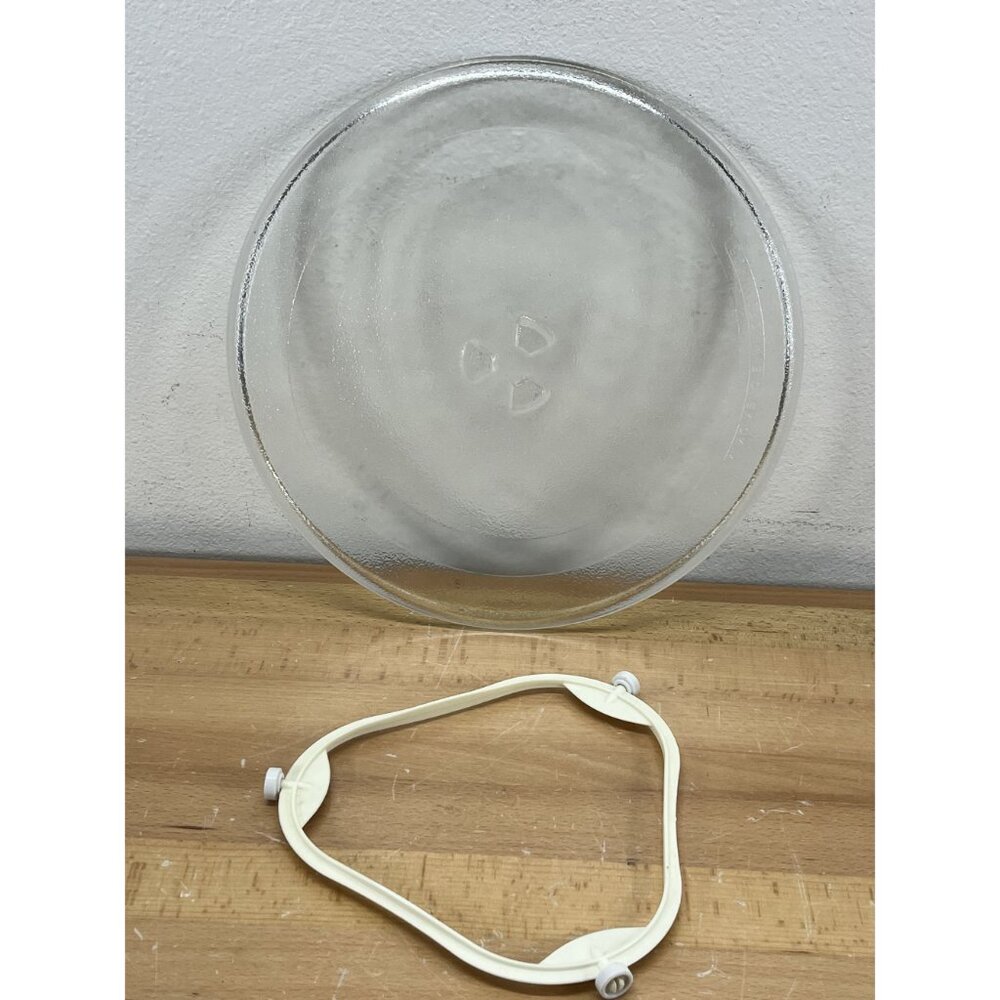 Whirlpool Microwave Glass Turntable Plate Tray w/ Support Ring For UMV1160CW - Picture 9 of 11